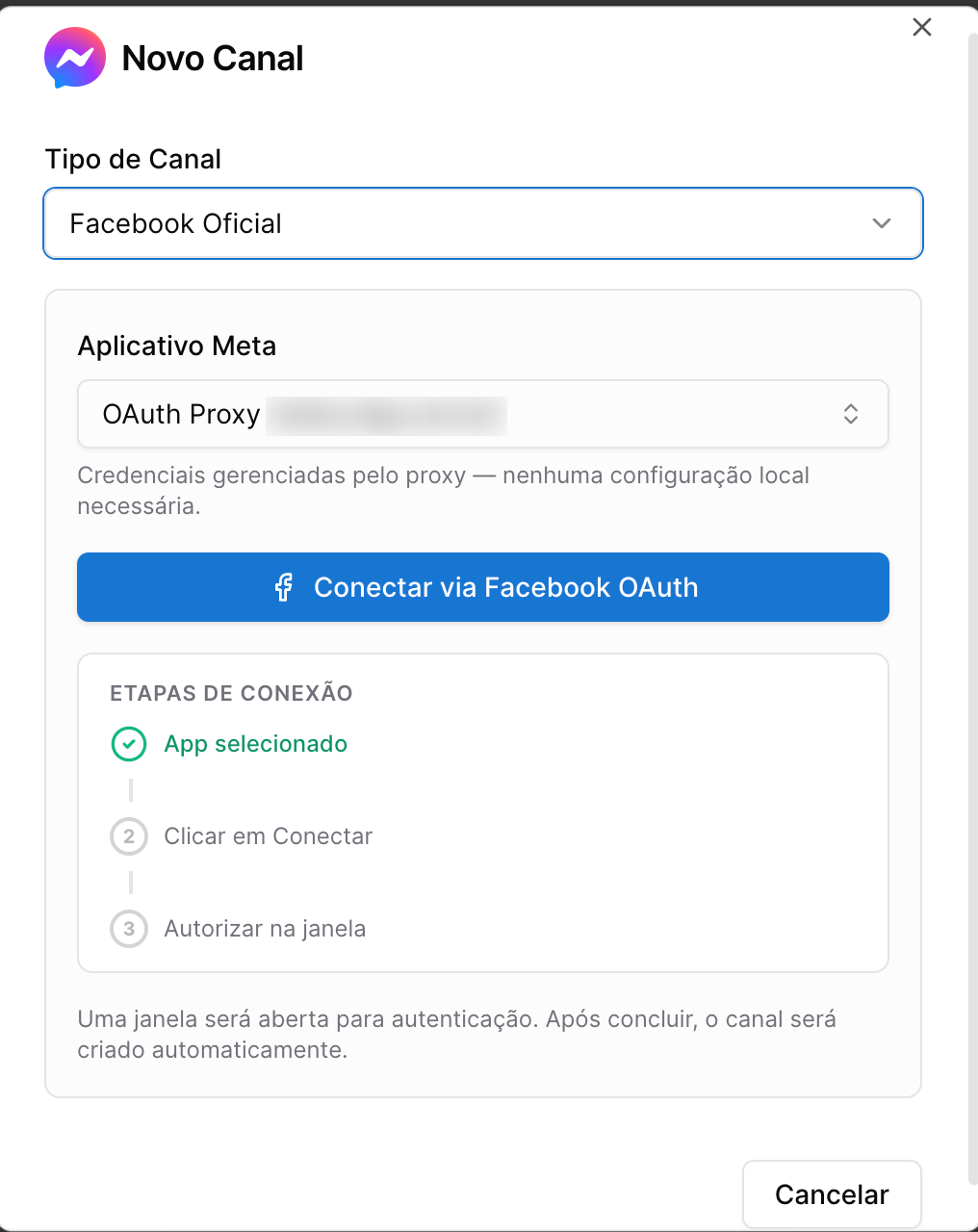 Magicchat - conectar canal facebook messenger